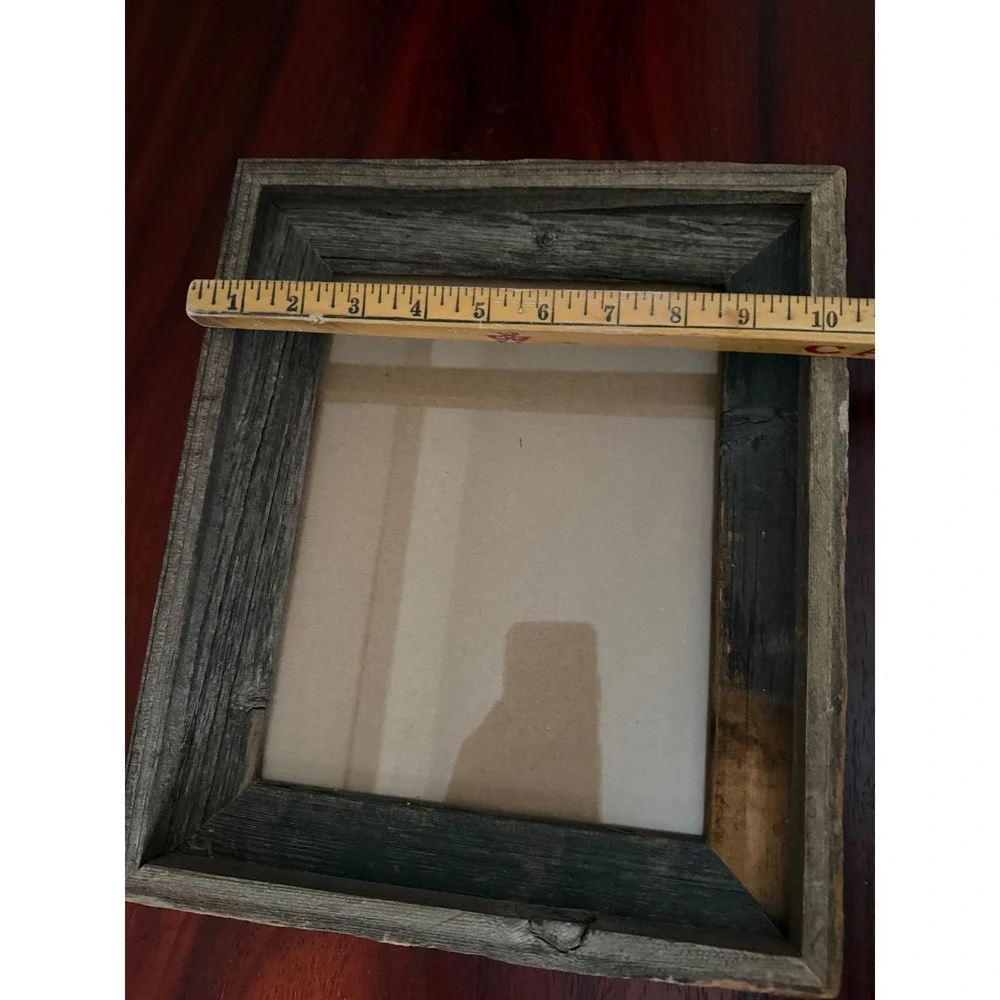 Rustic Reclaimed Barn Wood Picture Frame 8x10 Farmhouse Distressed Gray Brown